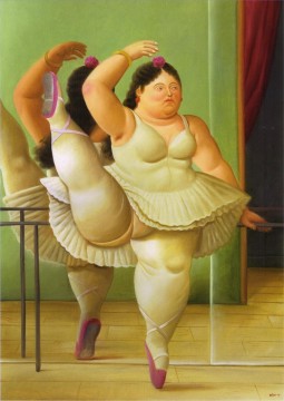 Fernando Botero Painting - Bailarines en el Bar Fernando Botero